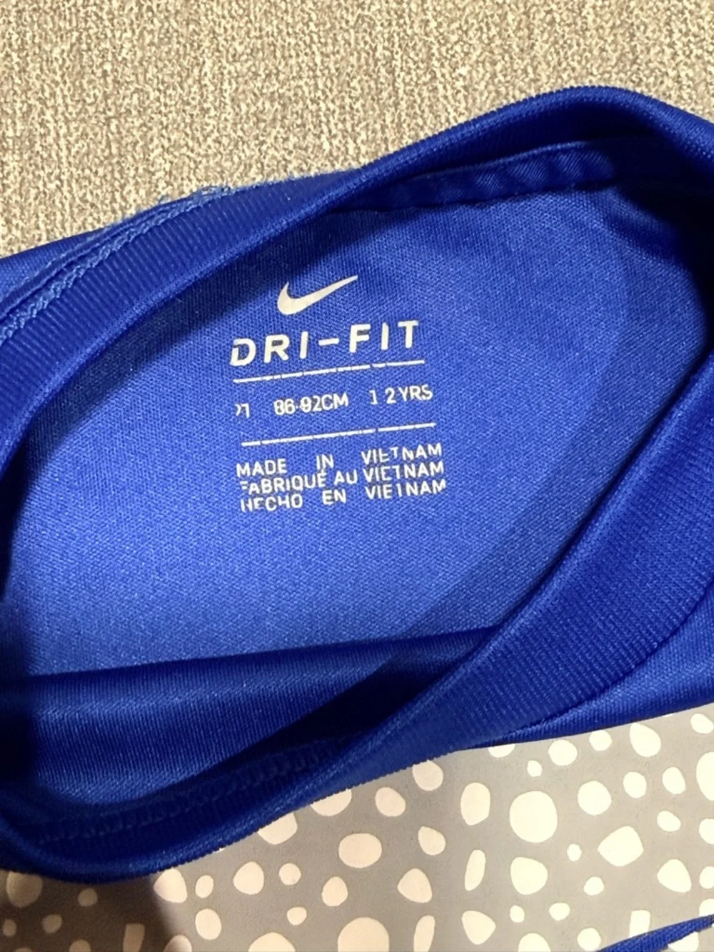 Nike Royal Blue Dri-FIT Short Sleeve Tee - Picture 3 of 4
